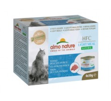 Almo Nature (консервы) набор низкокалорийных консервов для кошек (4 шт. по 50 гр) с атлантическим тунцом