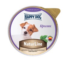 Happy dog паштет для собак, с кроликом 125 г