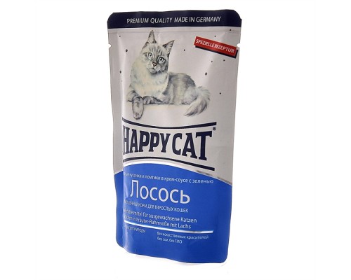 Happy cat кусочки в соусе с лососем