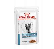 Royal Canin (вет. паучи) кусочки в соусе для кошек с пищевой аллергией, c курицей