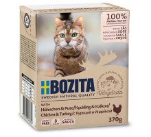 Bozita кусочки в соусе для кошек, с курицей и индейкой