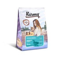 Корм Karmy сухой корм для кошек, склонных к пищевой аллергии с уткой