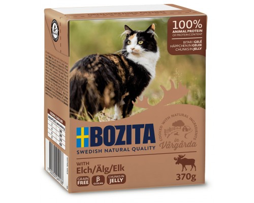 Bozita кусочки в желе для кошек, c лосем