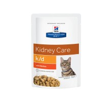 Hill's вет.консервы  Prescription Diet k/d Kidney Care влажный диетический корм для кошек при хронической болезни почек, с курицей