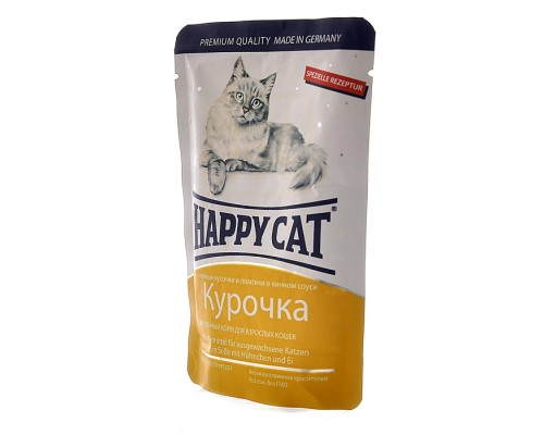 Happy cat кусочки в соусе с курицей