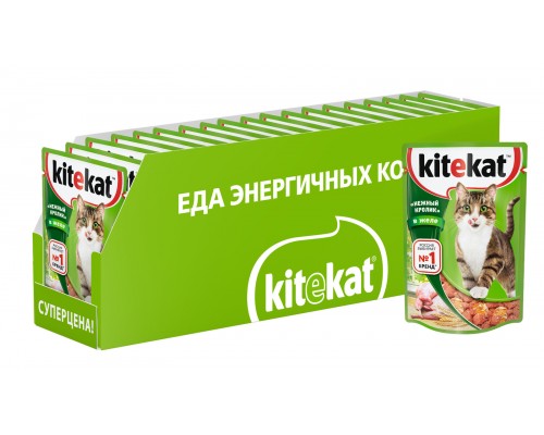 Kitekat влажный корм для кошек «Нежный кролик»