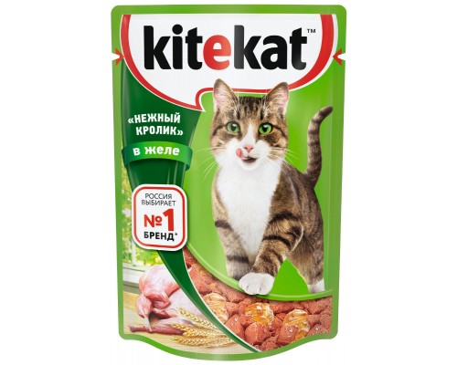 Kitekat влажный корм для кошек «Нежный кролик»