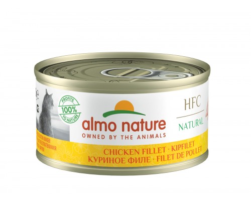 Almo Nature (консервы) консервы для кошек с куриным филе, 75% мяса