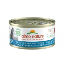 Almo Nature (консервы) консервы для кошек с тунцом, курицей и сыром, 75% мяса