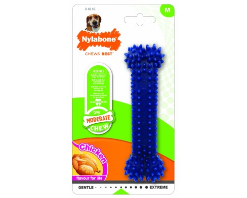 Nylabone косточка умеренно-жесткая, аромат курицы, М 108 г