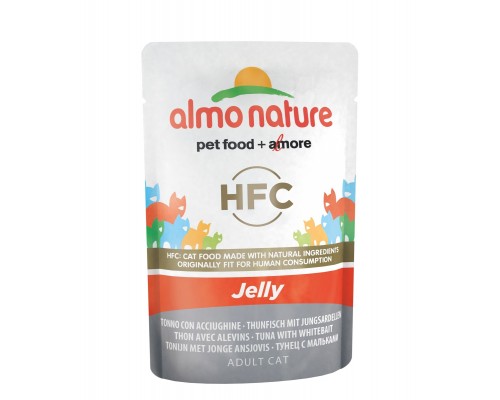 Almo Nature (консервы) паучи тунец с мальками в желе для кошек