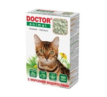 Бионикс мультивитаминное лакомство Doctor Animal с морскими водорослями, для кошек, 100 таблеток 55 г