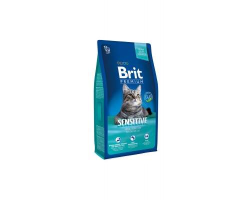 Корм Brit  Premium Cat гипоаллергенный, для кошек с чувствительным пищеварением, с ягненком 1,5 кг