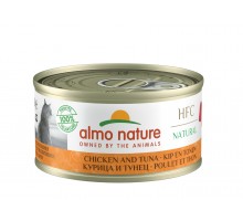 Almo Nature (консервы) консервы для кошек, с курицей и тунцом, 75% мяса