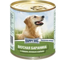 Happy dog консервы для собак с бараниной, сердцем, печенью и рубцом 750 г