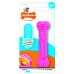 Nylabone косточка для зубов для щенков розовая, аромат курицы, XS 38 г