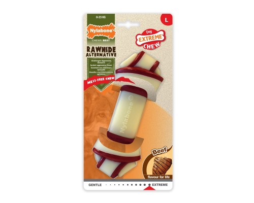 Nylabone узел экстра-жесткий с ароматом говядины, для собак разных пород M