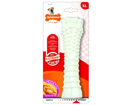 Nylabone текстурная косточка экстра-жесткая, аромат курицы, XL 202 г