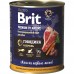 Brit  Premium by Nature консервы с говядиной и печенью для собак 850 г