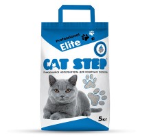 Cat step комкующийся бентонитовый наполнитель, 5 кг 5 кг