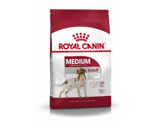 Корм Royal Canin для взрослых собак средних размеров: 11-25 кг, 1-7 лет,  15 кг