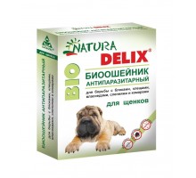 Бионикс ошейник антипаразитарный Natura Delix BIO с алоэ-вера, для щенков 12 г