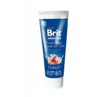 Brit паста "Brit Premium by Nature" для кошек из индюшки с печенью 75 г