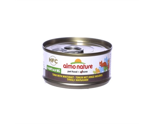 Almo Nature (консервы) консервы для кошек с тунцом и мальками, 75% мяса