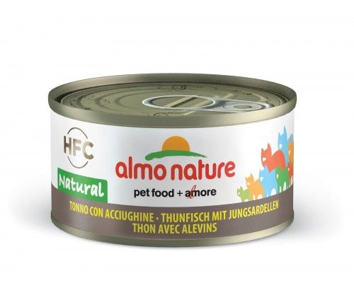 Almo Nature (консервы) консервы для кошек с тунцом и мальками, 75% мяса