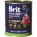 Brit  Premium by Nature консервы с говядиной и сердцем для собак 850 г