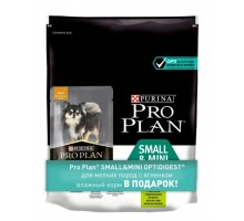 Корм Purina Pro Plan набор 700+100гр: Сухой корм для взрослых собак малых пород с чувствительным пищеварением, с ягненком + 1 пауч 800 г