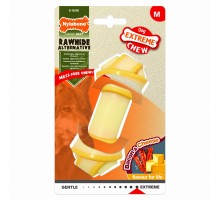 Nylabone экстра-жесткая косточка с узлами, с ароматом бекона и сыра L