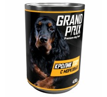 Grand Prix консервы для собак, с кроликом и морковью, кусочки в соусе 400 г