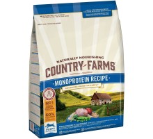 Корм Country Farms монопротеиновый. Полнорационный корм для щенков, с высоким содержанием курицы 11 кг