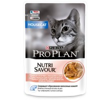 Purina Pro Plan (паучи)  Nutri Savour кусочки в соусе для домашних кошек, с лососем