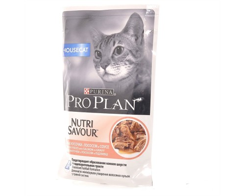 Purina Pro Plan (паучи)  Nutri Savour кусочки в соусе для домашних кошек, с лососем