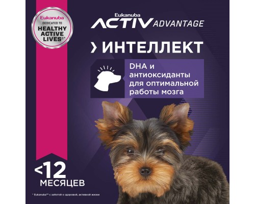 Корм Eukanuba для щенков миниатюрных пород, с курицей 500 г