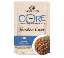 Wellness CORE  Tender Cuts паучи из тунца в виде нарезки в соусе для кошек