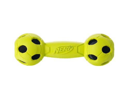 Nerf Dog гантель с отверстиями и пищалкой 17.5 см