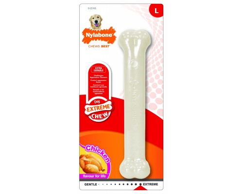 Nylabone косточка экстра-жесткая аромат курицы, L 142 г