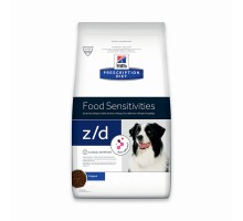 Hill's Prescription Diet z/d Food Sensitivities для собак при пищевой аллергии, диетический гипоаллергенный