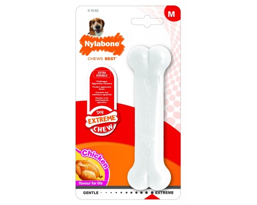 Nylabone косточка экстра-жесткая, аромат курицы, M 94 г