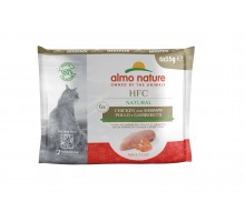 Almo Nature (консервы) набор паучей с курицей и креветками для кошек (6x55 гр)