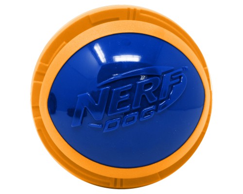 Nerf Dog мяч из вспененной резины и термопластичной резины, 10 см (серия "Мегатон"), (синий/оранжевый) 380 г