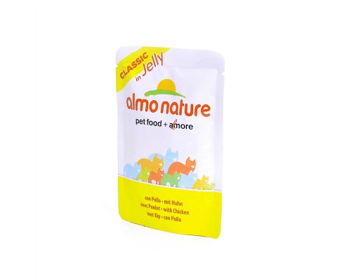 Almo Nature (консервы) паучи курица в желе для кошек