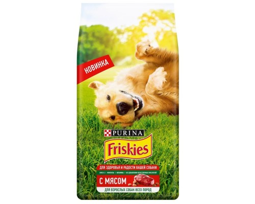 Корм Friskies сухой корм для взрослых собак, с мясом 2 кг