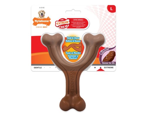 Nylabone грудная косточка экстра-жесткая, с ароматом бизона L