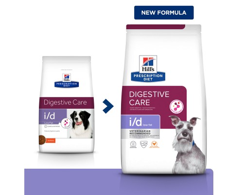 Hill's Prescription Diet i/d Low Fat Digestive Care сухой диетический, для собак при расстройствах пищеварения с низким содержанием жира, с курицей