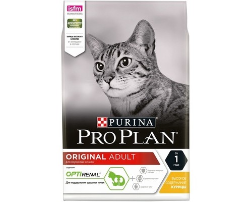 Корм Purina Pro Plan для взрослых кошек, с высоким содержанием курицы 10 кг