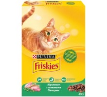 Корм Friskies сухой корм Friskies для взрослых кошек, с кроликом и полезными овощами 2 кг